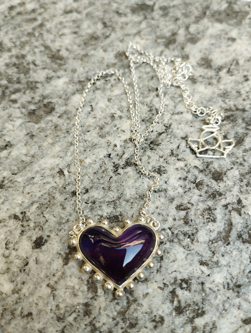 Cuore "Ametista" - margangels.com